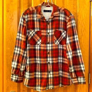 Dual layer button down shirt